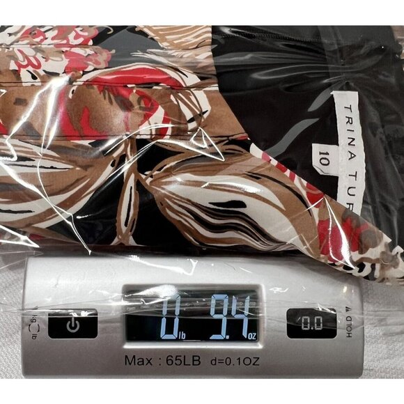 Trina Turk Shift Dress Pleated Spellbound Floral Sleeveless Size 10 Tropical - Picture 14 of 14